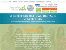 Tablet Screenshot of chesterfieldhilltowndental.com